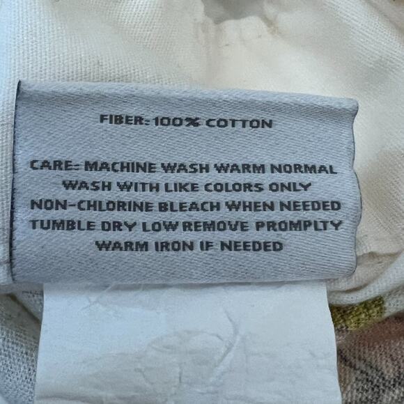 Threshold Duvet Cover Full Queen and 2 Pillow Cases Botanical Floral 100% Cotton - Picture 9 of 13